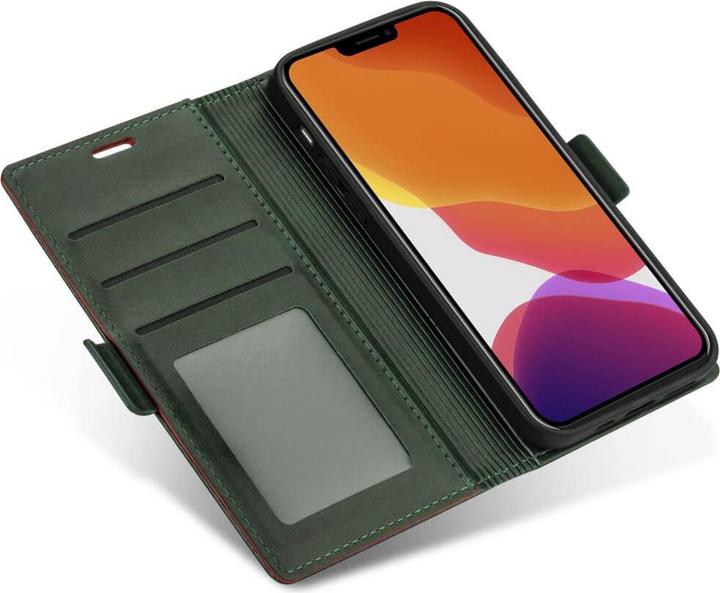 Image du produit N.Bekus iPhone 13 Pro - Étui à rabat vert (Apple iPhone 13 Pro)