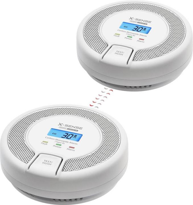 Produktbild X-Sense Rauchwarnmelder batteriebetrieben detektiert Kohlenmonoxid