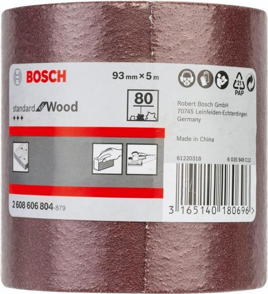 Actual product image Bosch Professional Zubehör Sanding roll C410 Standard for Wood and Paint, 93 mm, 5 m, 80 (80)