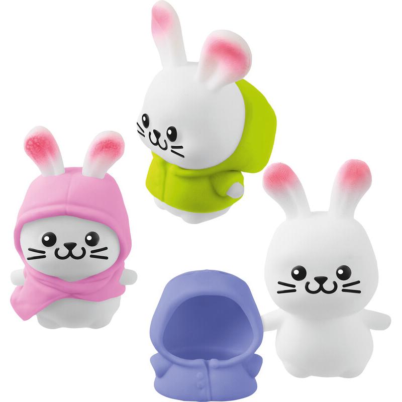 Magni Squeeze Hase Dress-Up 2 Teile 3fach sortiert