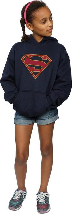 Actual product image Girls Supergirl Logo Hoodie (116)