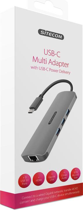 Produktbild Sitecom CN 382 (USB-C, 9 Ports)