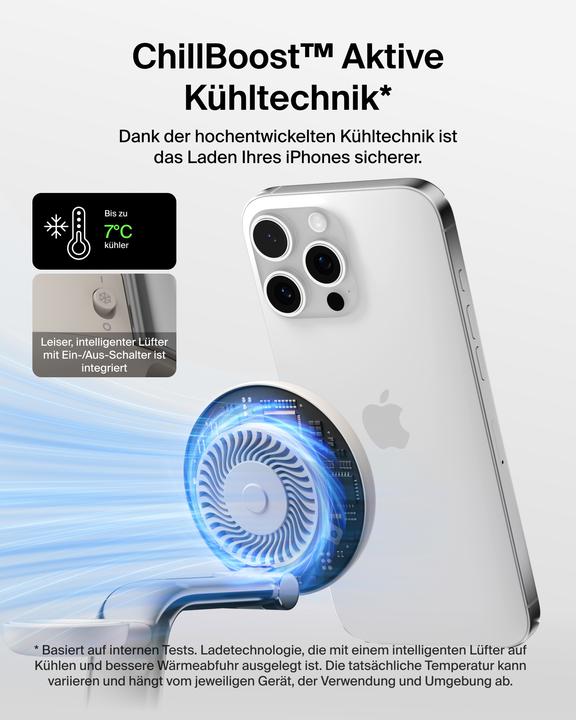 Produktbild Belkin UltraCharge Pro 3-in-1 Qi2 Ladestation (25 W)