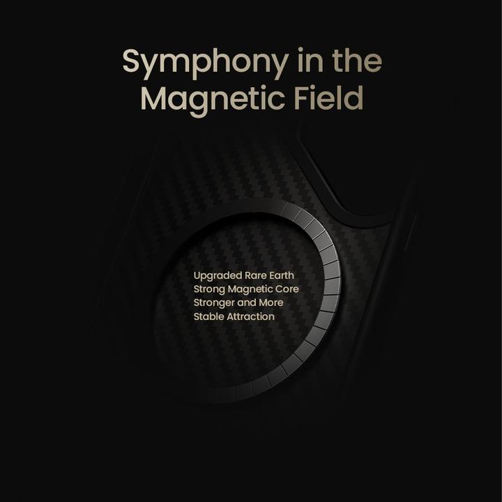 Actual product image Samsung Nillkin Synthetic Fibre PRO Magnetic Back Cover for Galaxy S25 Ultra Black (Samsung Galaxy S25 Ultra)