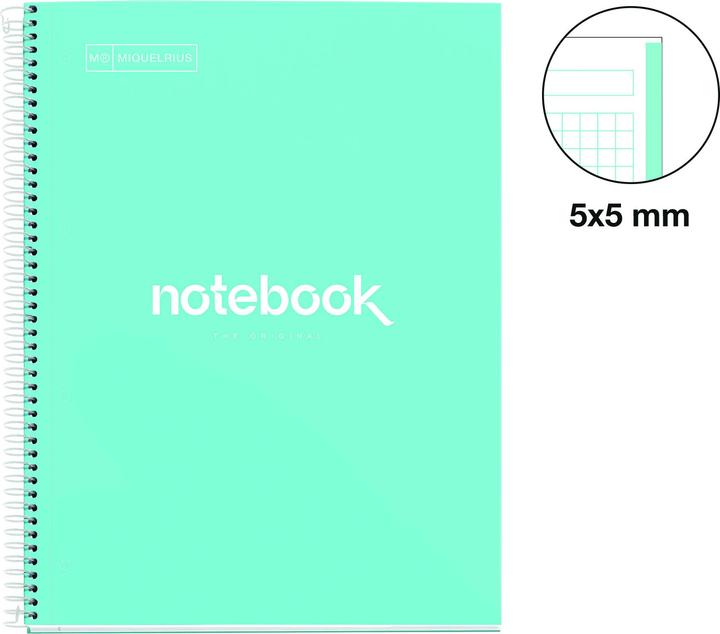 Actual product image Miquelrius Emotions Notebook (A4, Checked, Hardcover)