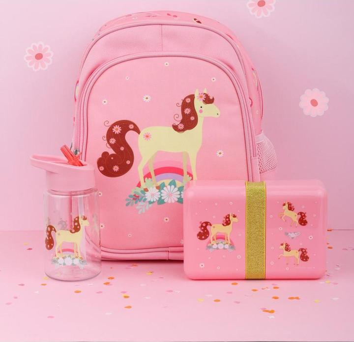 Actual product image A Little Lovely Company Lunch Box Horse SBLHPI11 pink 18x6x12cm