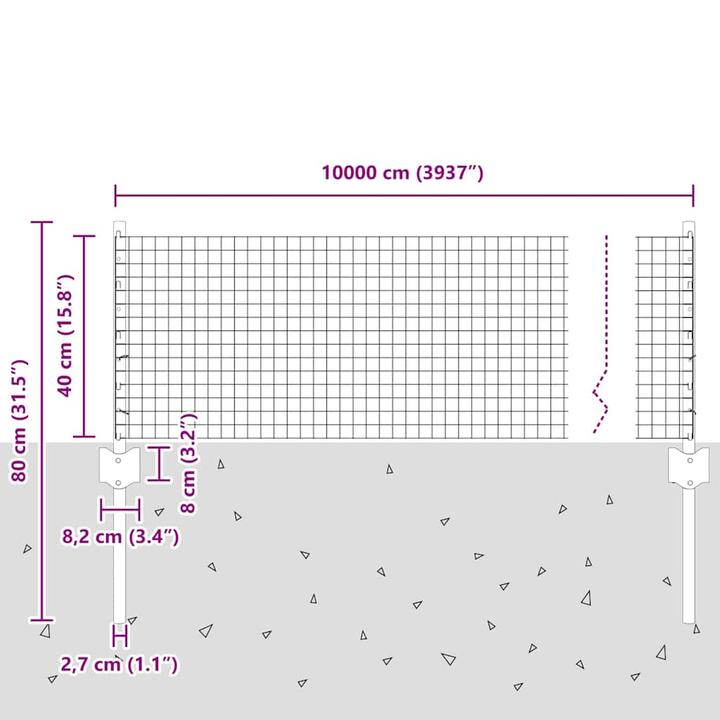 Produktbild vidaXL Aussenbarriere