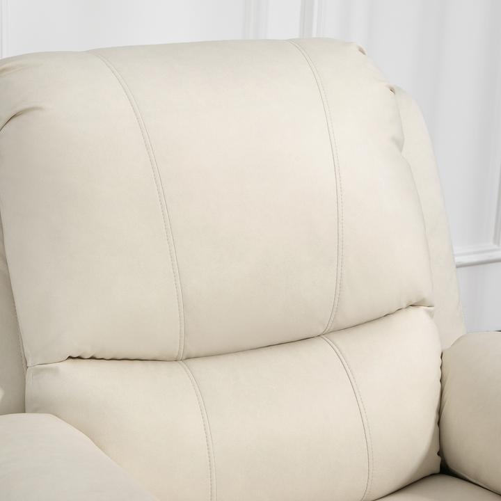 Image du produit Homcom Relaxsessel Polyester, Stahl Cremeweiss