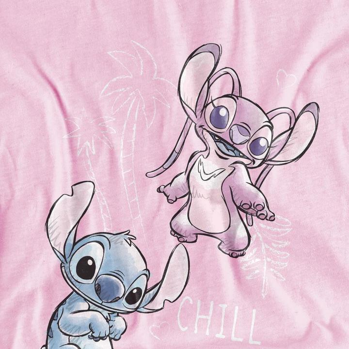 Immagine prodotto Lilo & Stitch Chill Vibes Maglietta Punto e Angelo Schizzo Ragazze (128)