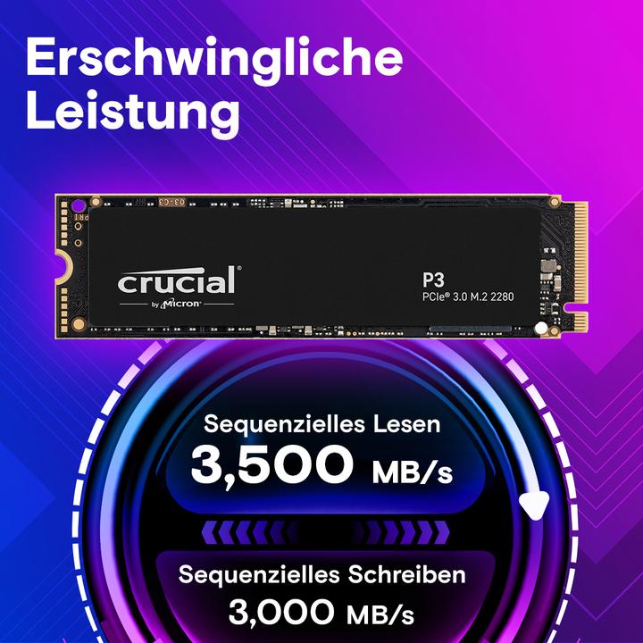 Actual product image Crucial P3 (4000 GB, M.2 2280)