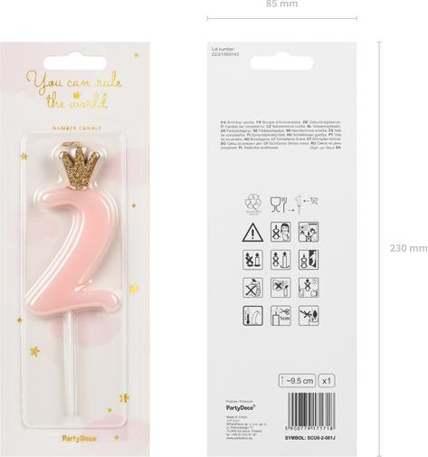 Actual product image Partydeco Number candle (1 pcs.)