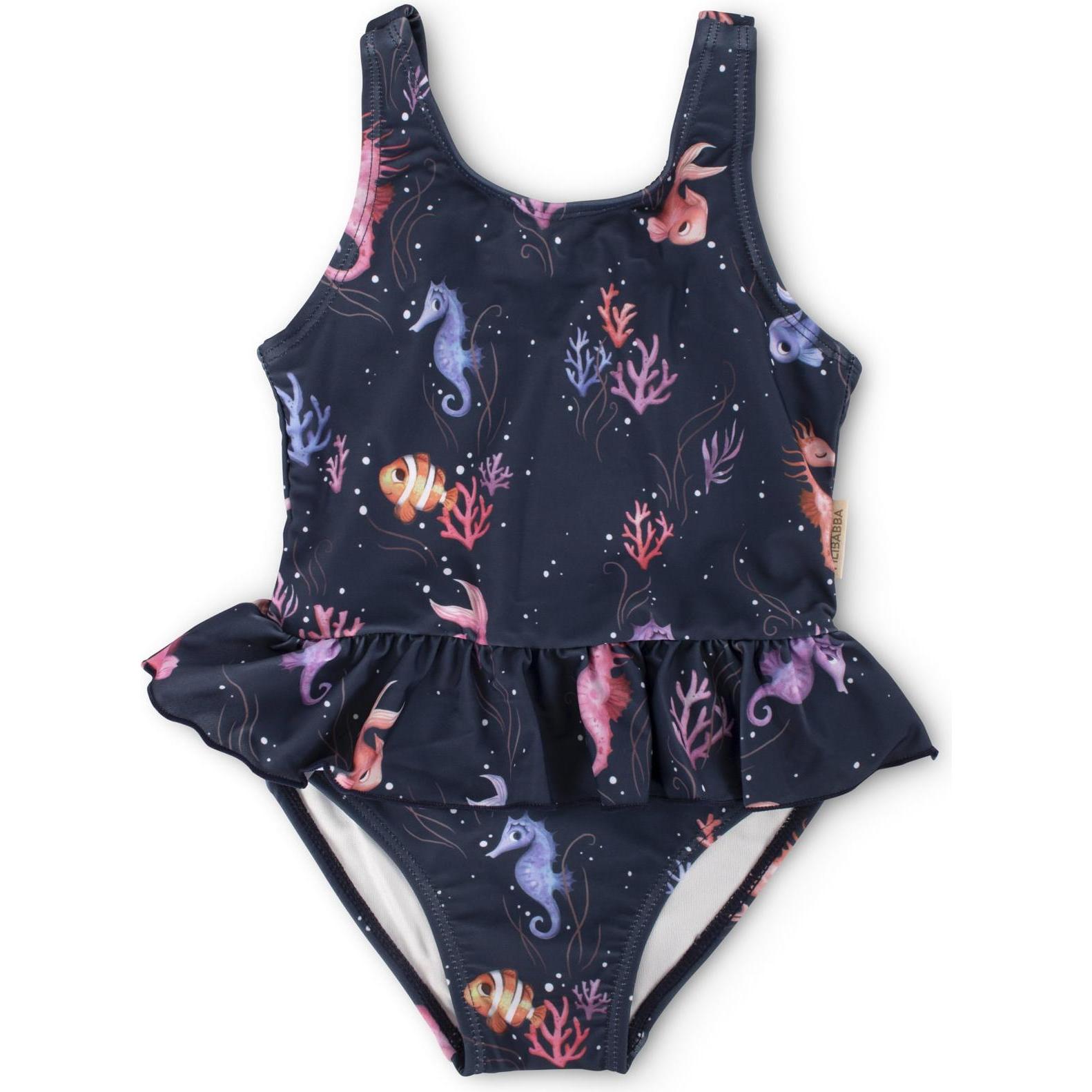 Filibabba, Mädchen, Badeanzug, Eva – Badeanzug 1-2 Jahre – Rainbow Reef, Mehrfarbig, (80, 86, 90, 92, 85 A)