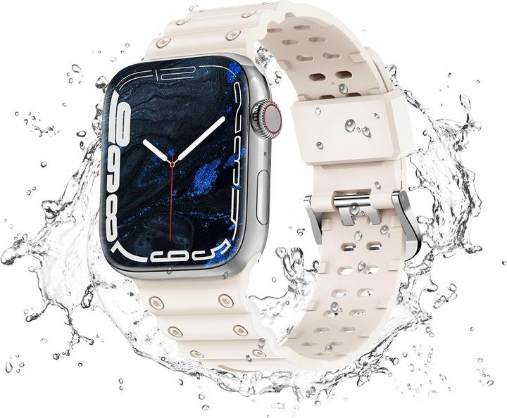 Actual product image Hurtel Strap Triple Protection strap for Apple Watch SE, 8, 7, 6, 5, 4, 3, 2, 1 (41, 40, 38 mm) bracelet br (38 mm, 40 mm, 41 mm, TPU)
