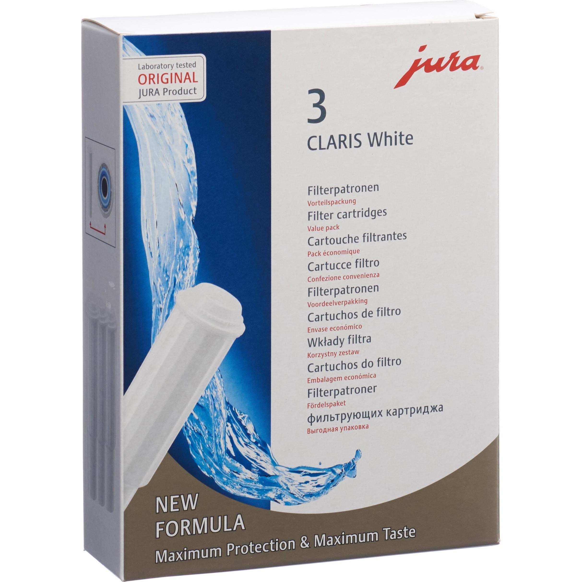 Jura Filterpatrone CLARIS White 3er-Set für IMPRESSA C5, Zubehör Kaffeemaschinen, Weiss