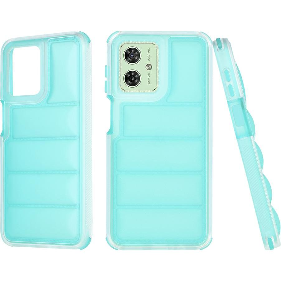 Techsuit - Wave Shield - Motorola Moto G54 - Turquoise (Motorola Moto G54), Cover smartphone, Turchese