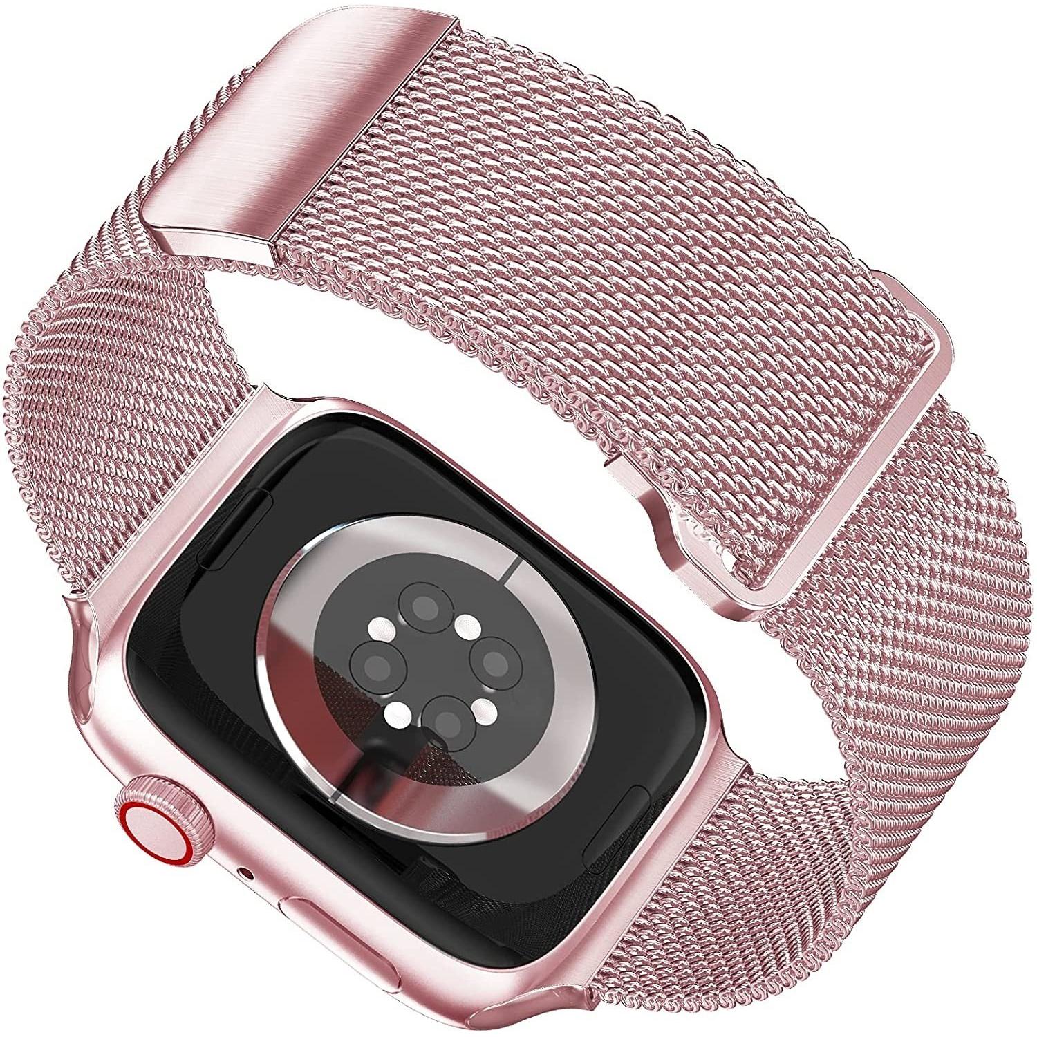 Thumbnail - Strap-it Armband (Edelstahl, Apple Watch), Uhrenarmband, Rosa