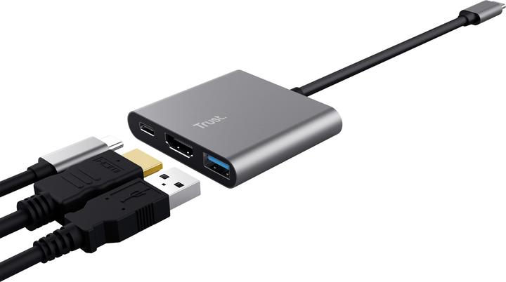 Actual product image Trust Dalyx - USB 3.2 Gen 1 (3.1 Gen 1) Type-C - HDMI - USB 3.2 Gen 1 (3.1 Gen 1) Type (USB-C, 1 Ports)