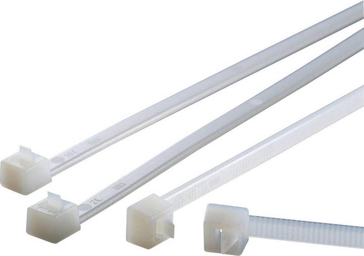 Produktbild HellermannTyton Kabelbinder wiederlösbar 250x4,6mm (Kunststoffkabelbinder, 250 mm, 100 Stk.)
