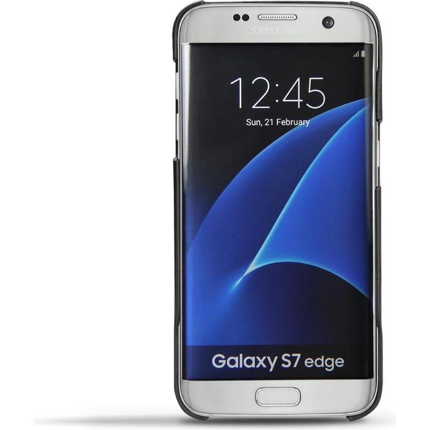 Thumbnail - Noreve Lederschutzhülle (Samsung Galaxy S7 Edge), Smartphone Hülle, Schwarz