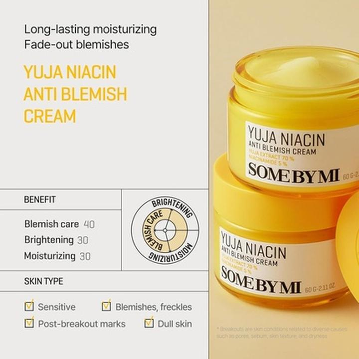 Actual product image Some By Mi Yuja Niacin Anti-Blemish Cream (24h cream)
