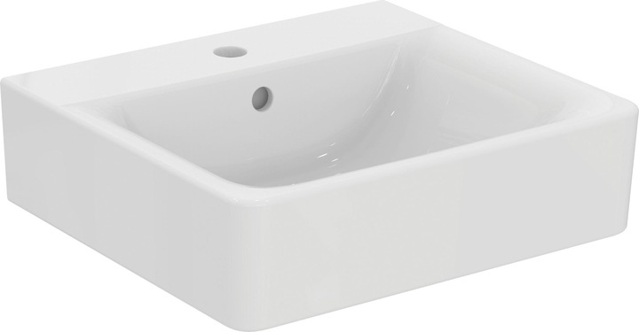 Immagine prodotto Ideal Standard Lavabo standard ideale Connect Cube 500mm E7138, 1 foro per rubinetto (460 mm, 500 mm)