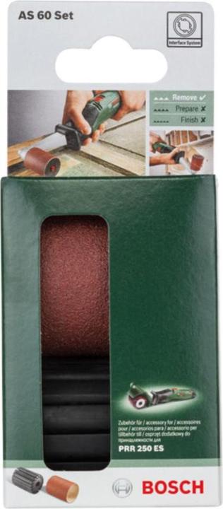 Immagine prodotto Bosch Home & Garden Set gambo di montaggio e manicotto abrasivo 80 (80)