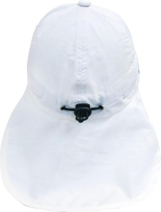 Immagine prodotto IQ-UV Berretto con protezione UV con protezione del collo per bambini, bianco (1 pz) (Crema solare, SPF 50+)