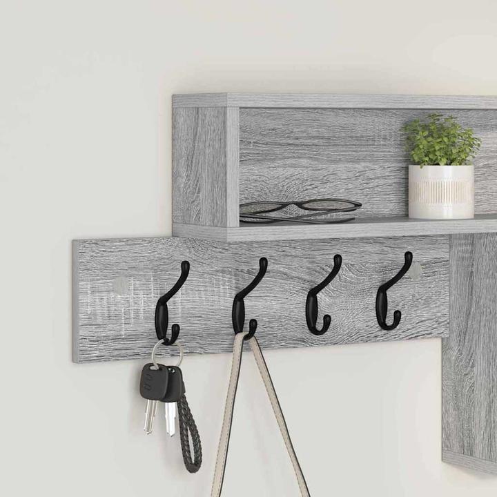 Actual product image vidaXL Wall-mounted clothes rack