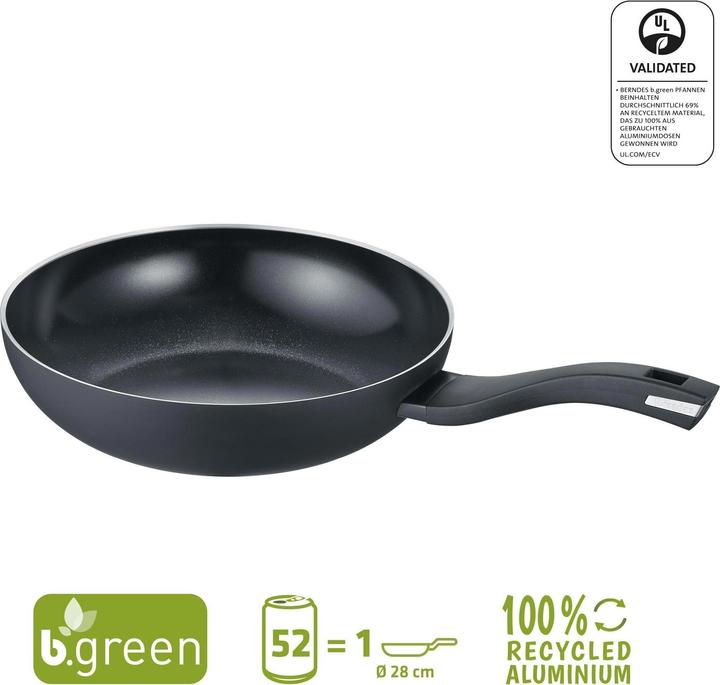 Produktbild Berndes Wok Alu Recycled Induction 28 cm (28 cm, Wok Pfanne, Aluminium)
