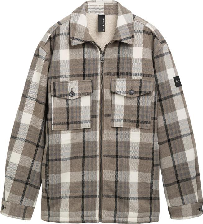 Actual product image Tom Tailor Flannel Check Jacket with Chest Pockets (M)