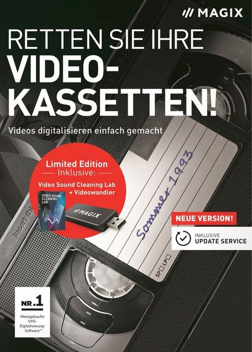 Produktbild Magix Retten Sie Ihre Videokassetten! Limited Edition (1 User, unbegrenzt)