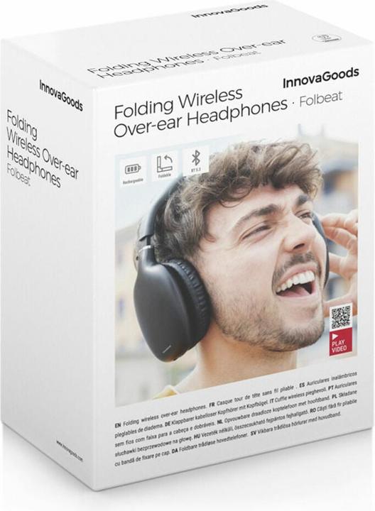 Immagine prodotto InnovaGoods Cuffie wireless con microfono (NC, 8 h, Senza fili)