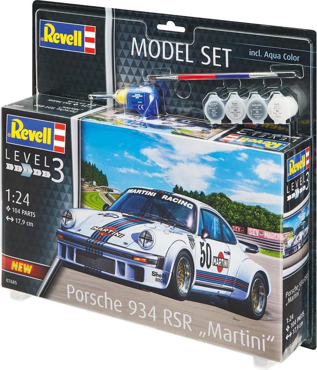 Actual product image Revell Porsche 934 RSR Martini