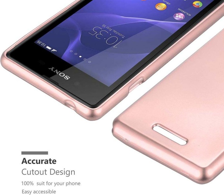 Produktbild Cadorabo TPU Matt Metallic Cover (Sony Xperia E3)