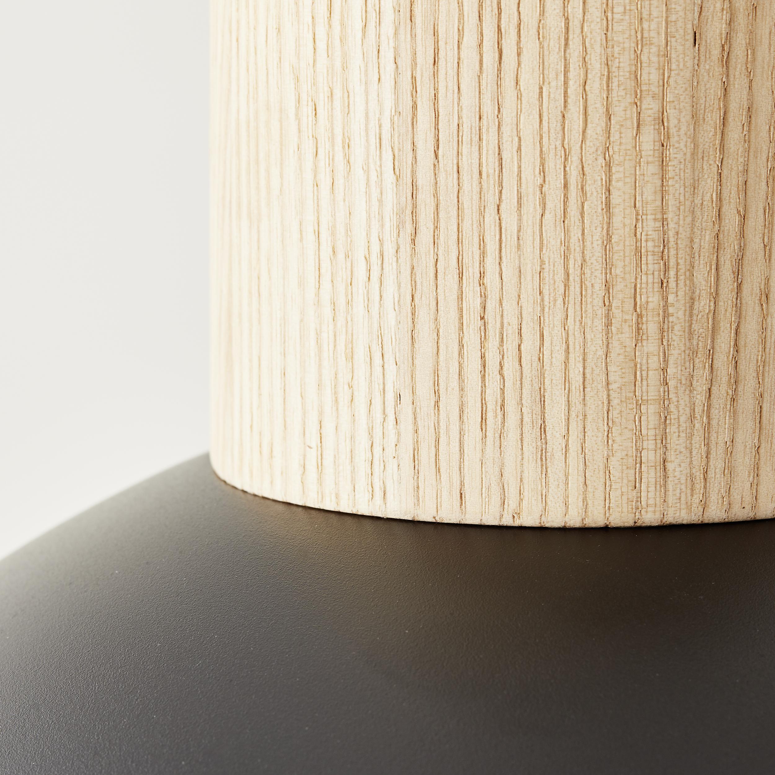 Thumbnail - Brilliant, Pendelleuchte, Daintree Pendelleuchte 34cm schwarz/natur Mass: 120x34 (E27)