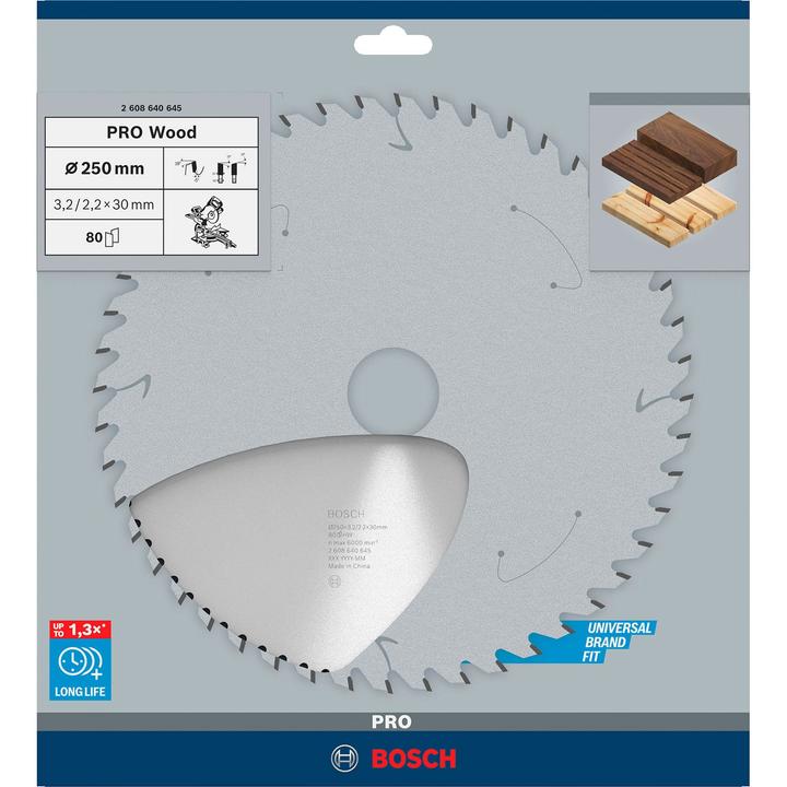 Productafbeelding Bosch Professional Zubehör Cirkelzaagblad Optiline Wood