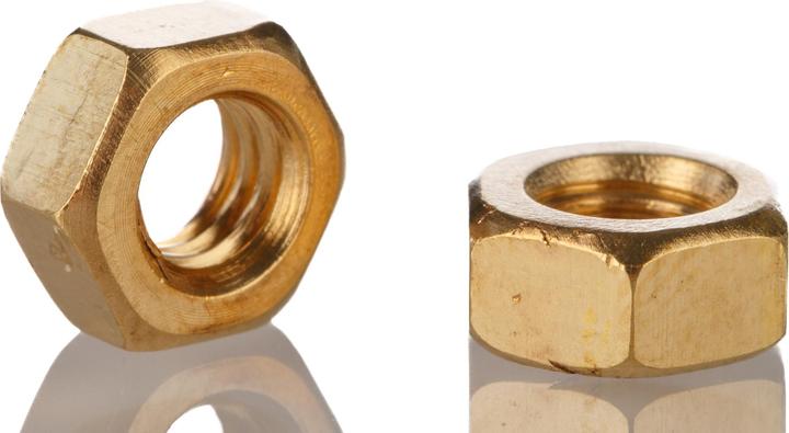 Produktbild RS PRO Muttern Messing DIN934 M6 (M6)