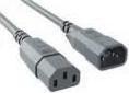 Actual product image Bachmann Power Cord C14 to C13 grey, Extension Cable (1.50 m, C13, C14)