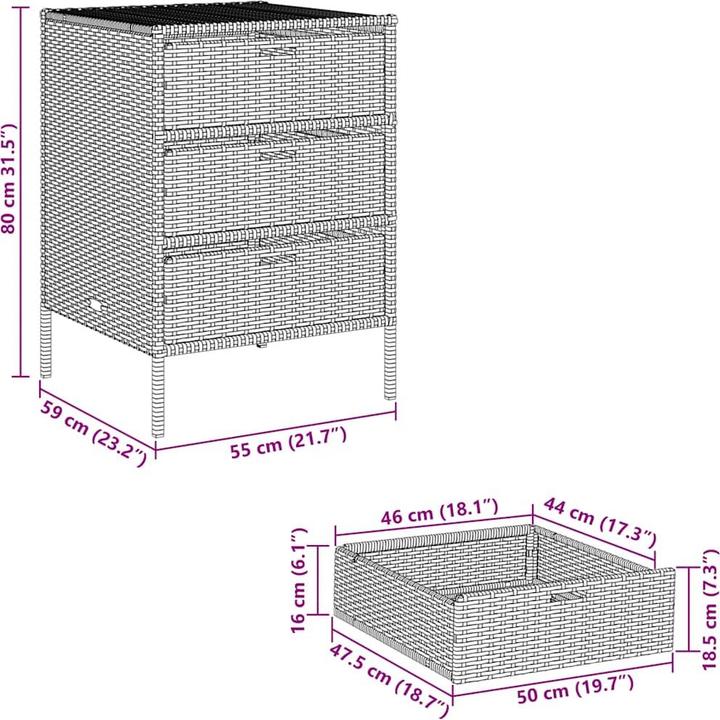 Actual product image vidaXL Gartenschrank