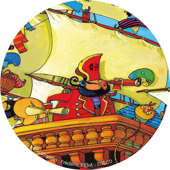 Actual product image Djeco Puzzle The ship ds Barbarossa (54 pieces)
