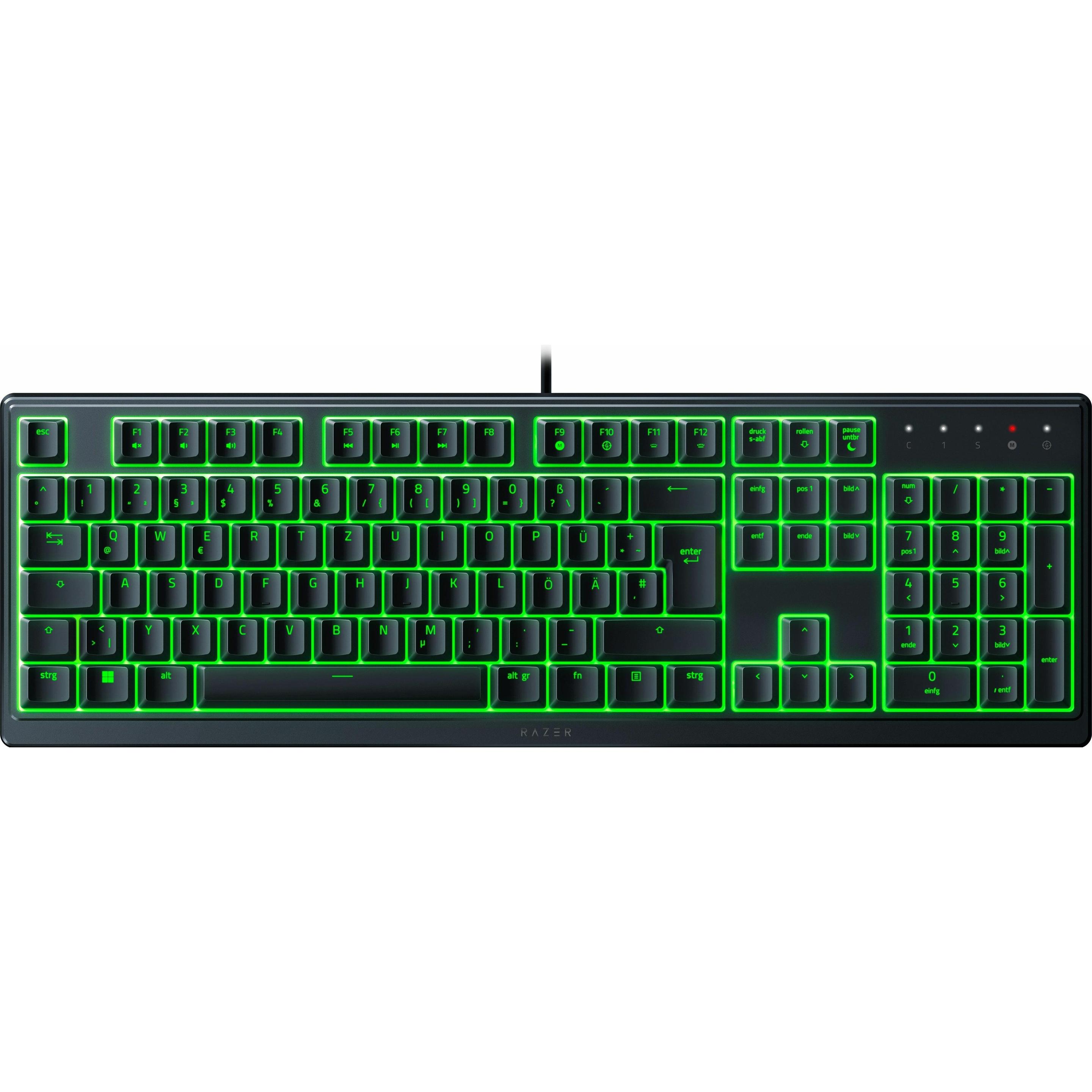 Razer Ornata V3 X (DE, Kabelgebunden), Tastatur, Schwarz