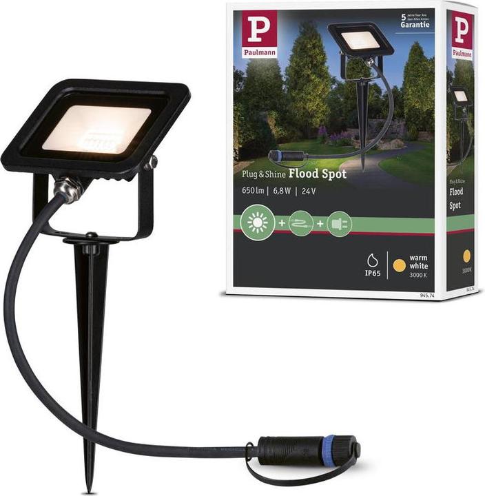 Immagine prodotto Paulmann Outdoor Plug & Shine Spot Flood (650 lm, IP65)