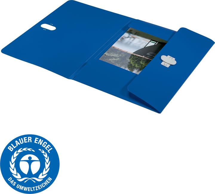 Produktbild Leitz Dokumentenmappe Recycle A4 Blau (A4, 1x)