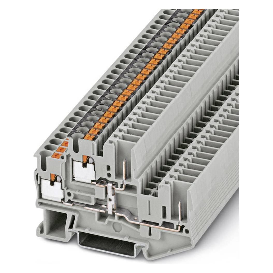 Phoenix Contact Dubbelniveauaansluiting PTTB 2,5/2P-PV Grijs 50 stuks., Kabels + Stekkers, Grijs