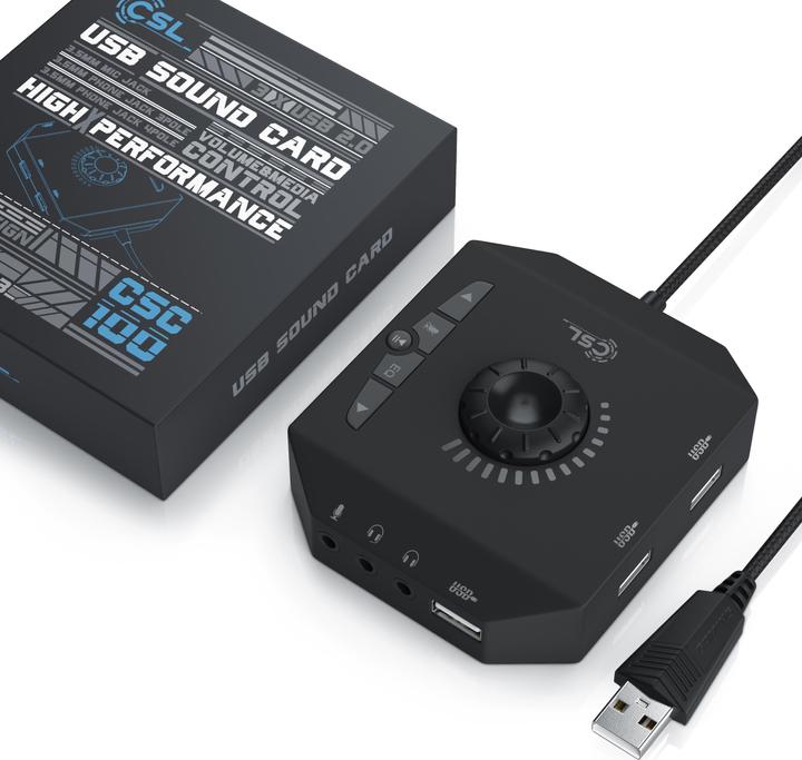 Produktbild CSL externe USB Soundkarte (USB 2.0)
