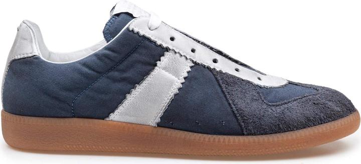 Maison Martin Margiela Maison margiela sneakers replica in leather and fabric color blue/white (40)