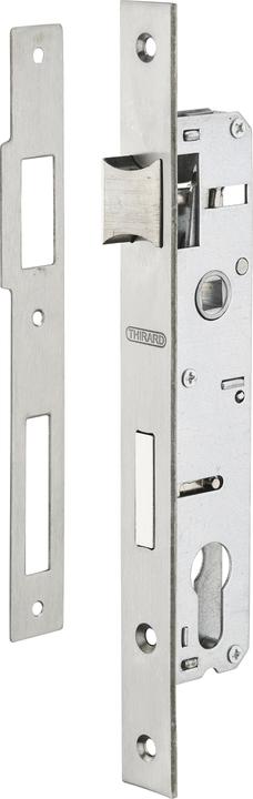 Produktbild Thirard Einbau-Zylinderschlossgehäuse für Metalltischlerei, Achse 21mm, quadratische Enden, verzinkt (Einsteckschloss)