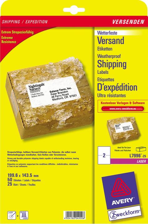 Image du produit Avery Étiquettes de vente