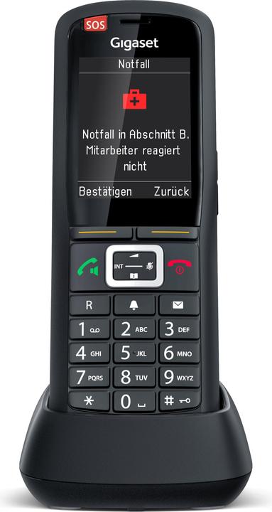 Gigaset PRO R700H bescherm PRO DECT-handset 6,1 cm 2,4 inch scherm Bewegingssensor SOS alarmknop LE