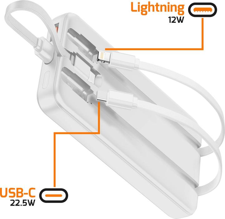 Image du produit Max Excell Powerbank 10000mAh 2xUSB-A/USB-C LED Display (10000 mAh, 22 W)